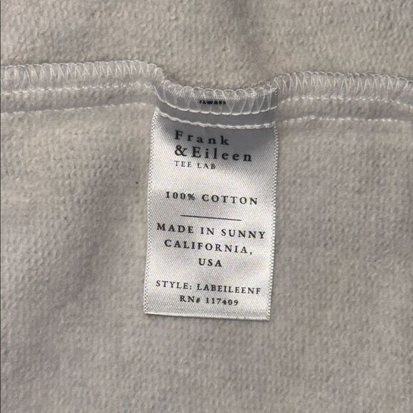 New Frank and Eileen- EILEEN Sweatshirt Button-Up Triple Fleece Gray Melange XS - Picture 14 of 15